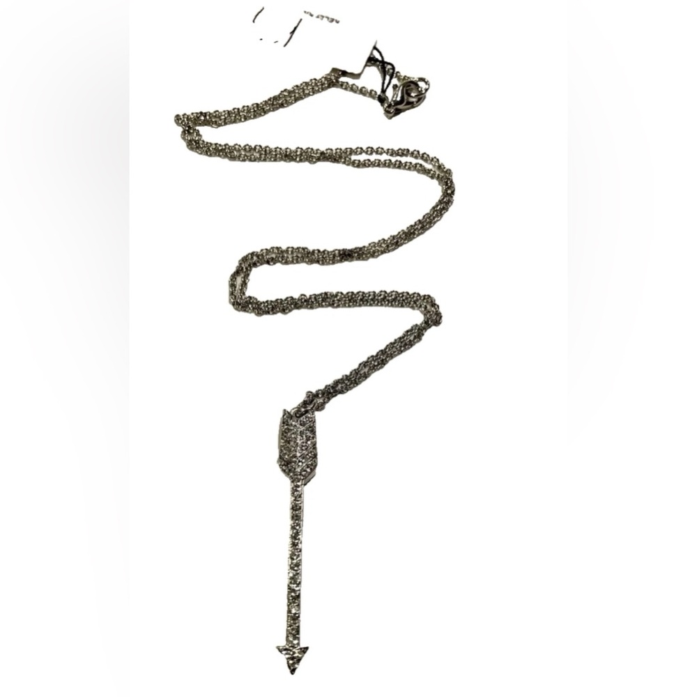 Kelly by Kelly Bensimon Sterling-Style Arrow Pendant Necklace NWT